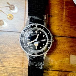 NWT men’s watch with hard case